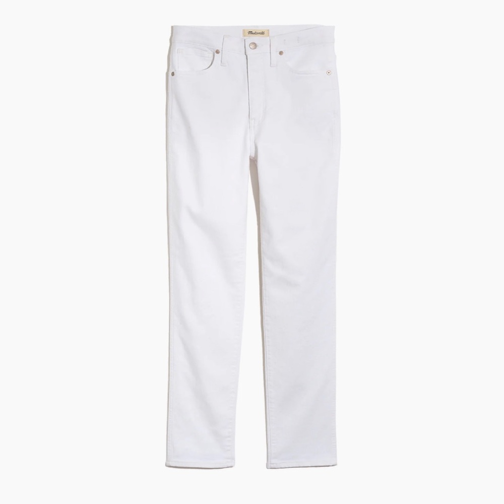 Madewell Stovepipe Jeans in White. BRAND NEW.